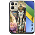 Coque pour POCO C95 PRO elephant et lotus