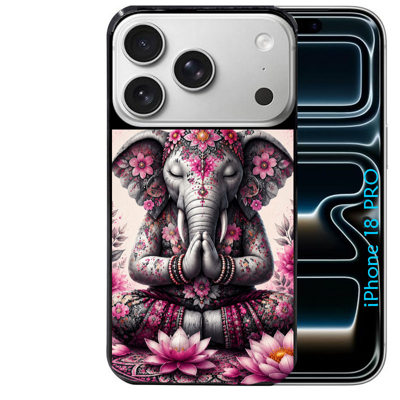 Coque pour Iphone 18 / PRO / PRO MAX / 18E elephant zen