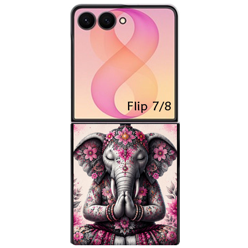 Coque pour Z FLIP 6 7 8 elephant zen