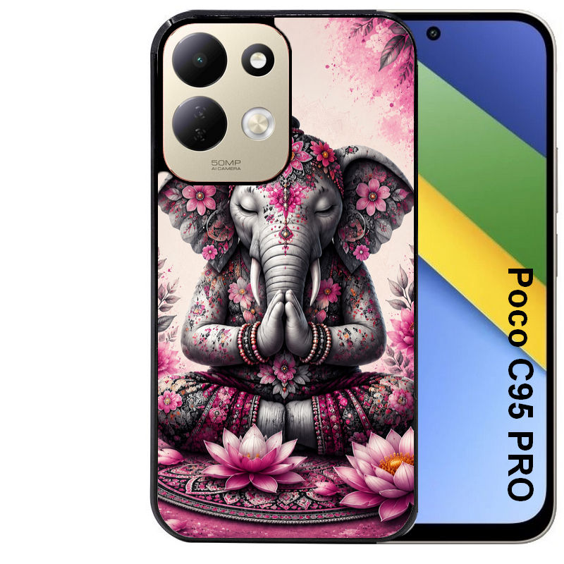 Coque pour POCO C95 PRO elephant zen