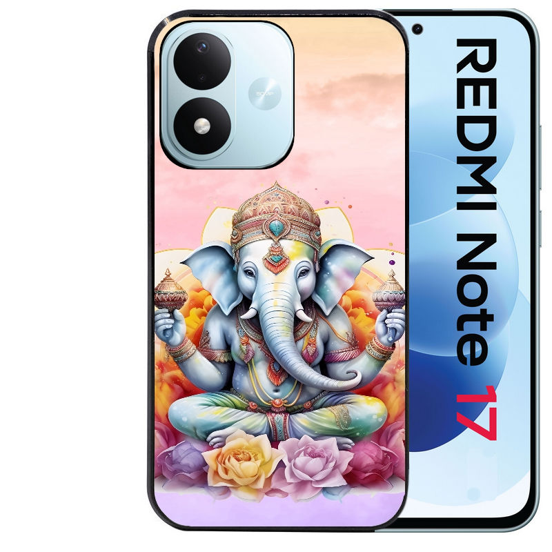 Coque pour Redmi Note 17 et PRO 4G 5G Max elephant namaste