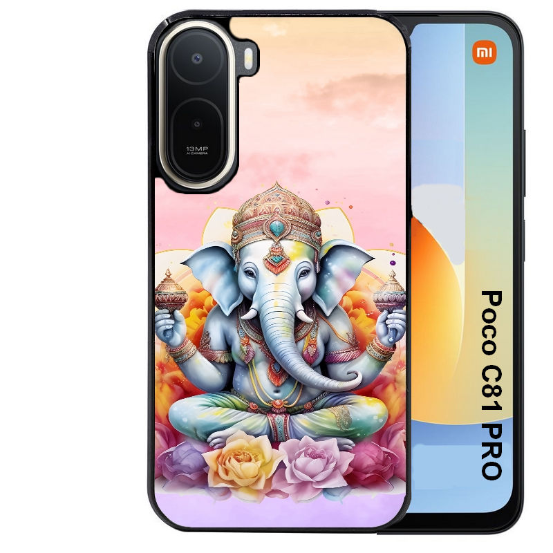 Coque pour POCO C81 PRO elephant namaste