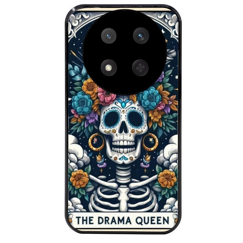 Coque noire taperso pour Magic 7 LITE et PRO avec motif tete de mort drama queen protection antichoc personnalisée