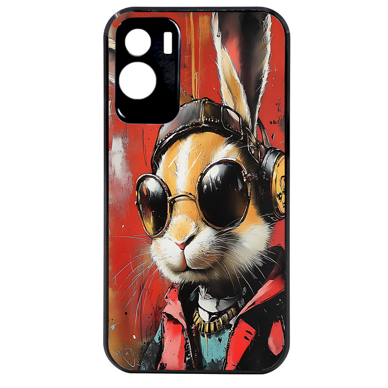 Coque noire taperso pour Honor 70 LITE 90 et LITE avec motif lapin tag protection antichoc personnalisée