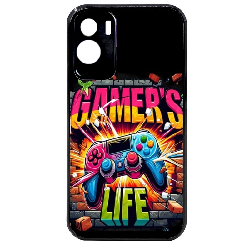 Coque noire taperso pour Honor 70 LITE 90 et LITE avec motif gamer life protection antichoc personnalisée