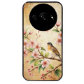 Coque noire taperso pour Redmi A3 avec motif fleur et colibri protection antichoc personnalisée