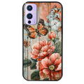 Coque noire taperso pour OnePlus 9 et 9 PRO avec motif bois et papillon 3 protection antichoc personnalisée