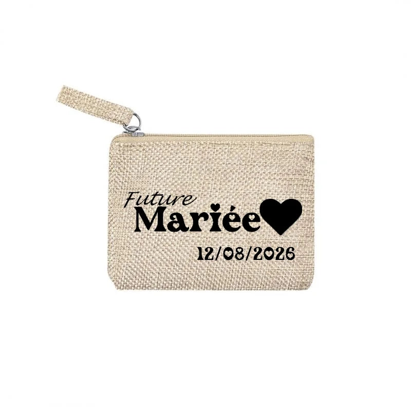 Chaussette courte personnalisée EVJF mariée disponible en blanc, rose, vert, jaune, violet et bleu