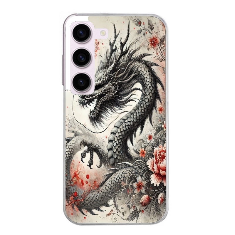 Coque taperso pour Galaxy A13 4G et 5G A23 A53 avec motif dragon japan protection antichoc personnalisée