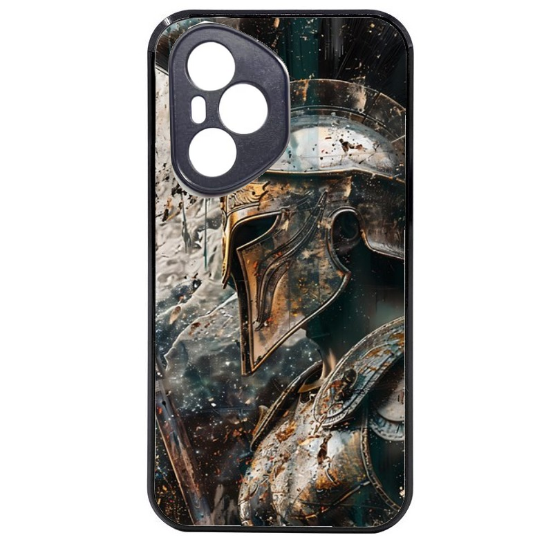 Coque noire taperso pour Honor 400 et Lite Pro Smart avec motif spartan guerrier protection antichoc personnalisée