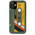 Coque noire taperso pour OPPO A5 PRO 4G et 5G personnalisable avec motif cassette kaki protection antichoc personnalisée