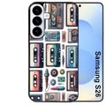 Coque noire taperso pour galaxy S26 et PLUS ULTRA FE avec motif cassette multi protection antichoc personnalisée