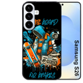 Coque noire taperso pour galaxy S26 et PLUS ULTRA FE avec motif skate board protection antichoc personnalisée