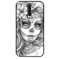 Coque noire taperso pour OPPO Reno 2 et 2Z avec motif mort calavera tatoo protection antichoc personnalisée