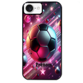 Coque noire taperso pour Iphone 17 17E AIR MAX PRO avec motif foot etoile personnalisee protection antichoc personnalisée