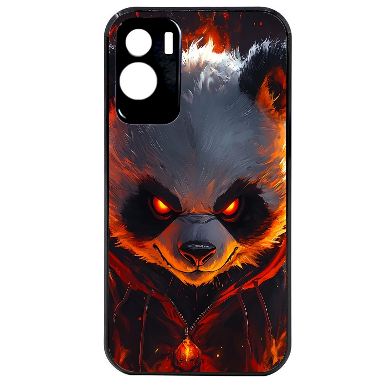 Coque noire taperso pour Honor 70 LITE 90 et LITE avec motif panda very angry protection antichoc personnalisée