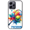 Coque noire taperso pour Redmi 12 4G et 5G avec motif tennis raquette personnalisee protection antichoc personnalisée