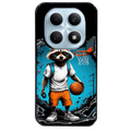 Coque noire taperso pour POCO M8 5G et PRO 5G avec motif basket racoon protection antichoc personnalisée