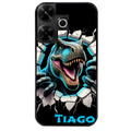 Coque noire taperso pour POCO M6 4G avec motif dino t rex personnalisee protection antichoc personnalisée