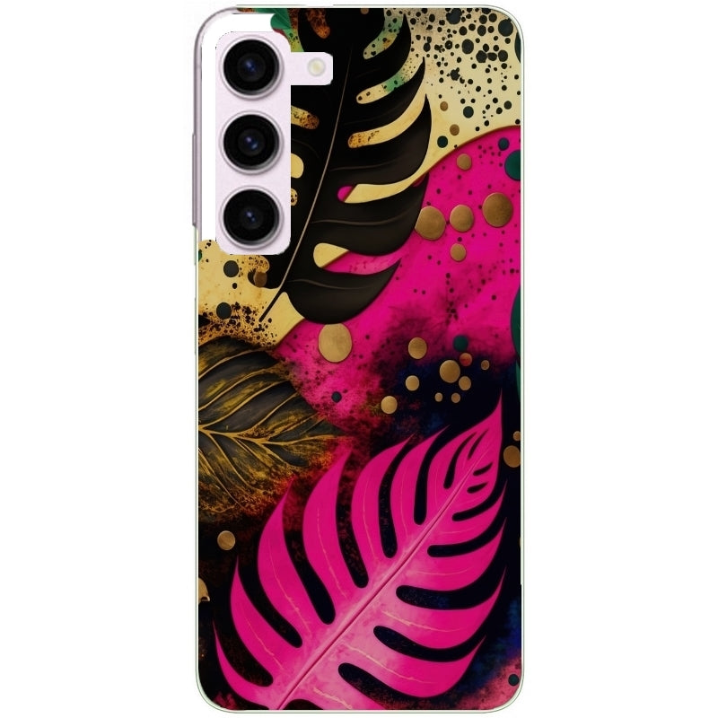 Coque taperso pour Galaxy A13 4G et 5G A23 A53 avec motif tropical rose et des fleurs protection antichoc personnalisée