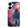 Coque taperso pour POCO C65 4G avec motif samourai cerisier protection antichoc personnalisée