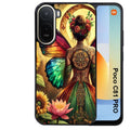Coque pour POCO C81 PRO fee et fleurs