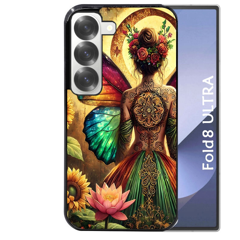 Coque pour Z FOLD 8 ULTRA fee et fleurs