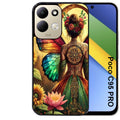 Coque pour POCO C95 PRO fee et fleurs