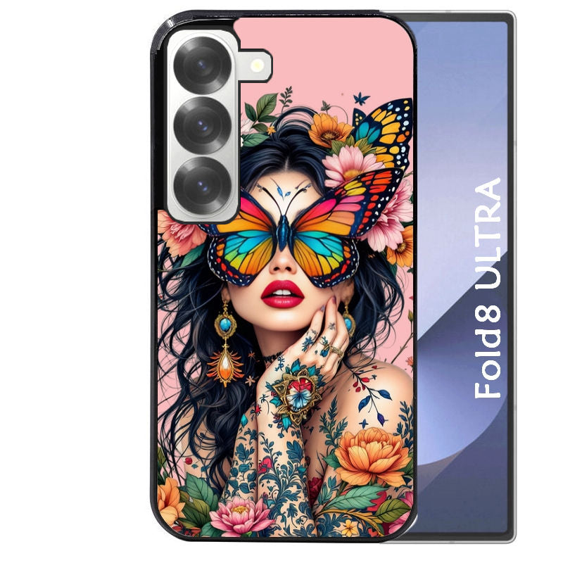 Coque pour Z Fold 8 / ULTRA femme papillon