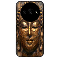 Coque noire taperso pour Redmi A3 avec motif bouddha et mosaique protection antichoc personnalisée