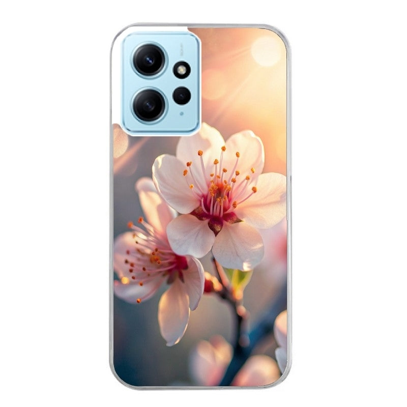 Coque taperso pour POCO X5 5G avec motif fleur de cerisier protection antichoc personnalisée