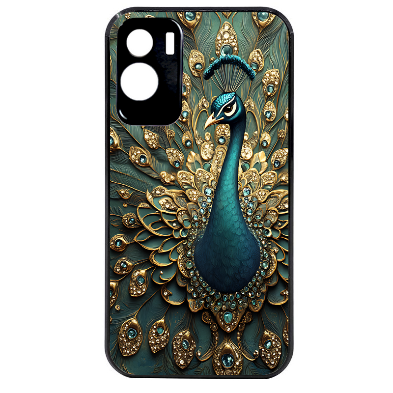 Coque noire taperso pour Honor 70 LITE 90 et LITE avec motif paon bijoux protection antichoc personnalisée
