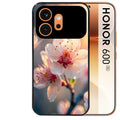 Coque noire taperso pour Honor 600 et 600 PRO avec motif fleur de cerisier protection antichoc personnalisée