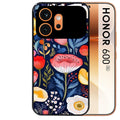 Coque noire taperso pour Honor 600 et 600 PRO avec motif fleur coquelicot protection antichoc personnalisée