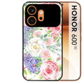 Coque noire taperso pour Honor 600 et 600 PRO avec motif fleur couleur pastel protection antichoc personnalisée