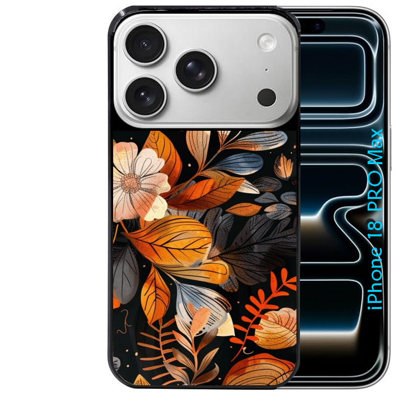 Coque pour Iphone 18 / PRO / PRO MAX / 18E fleur automne