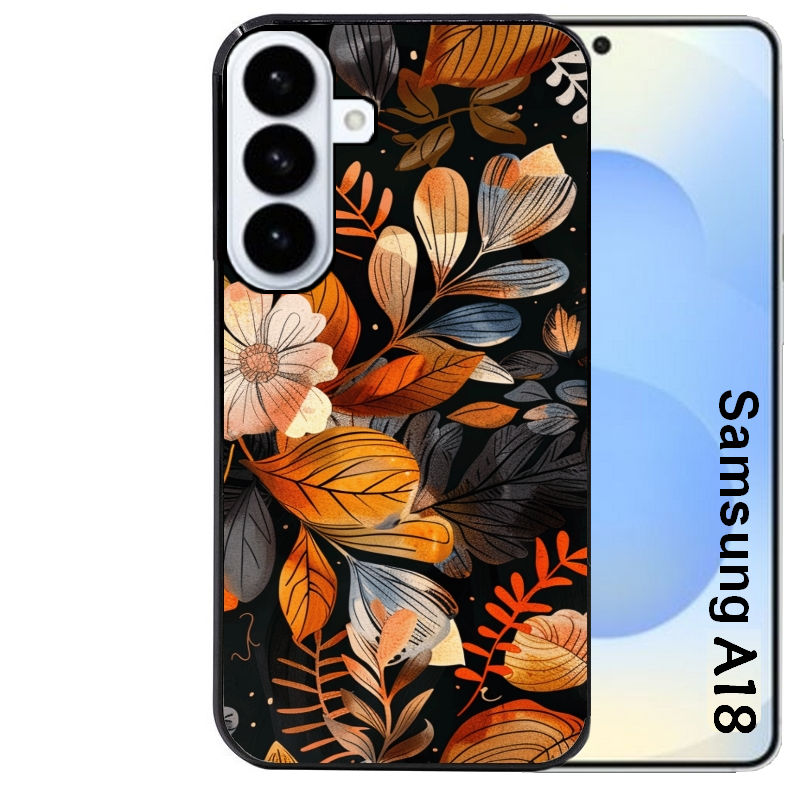 Coque pour Galaxy A08 A18 A28 A38 A58 fleur automne
