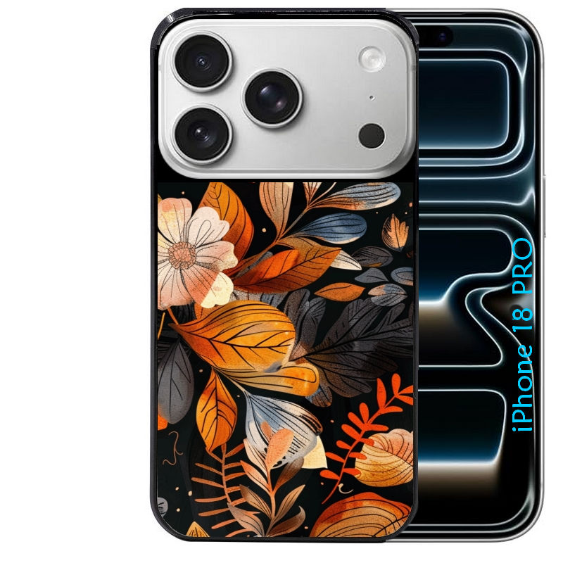Coque pour Iphone 18 / PRO / PRO MAX / 18E fleur automne