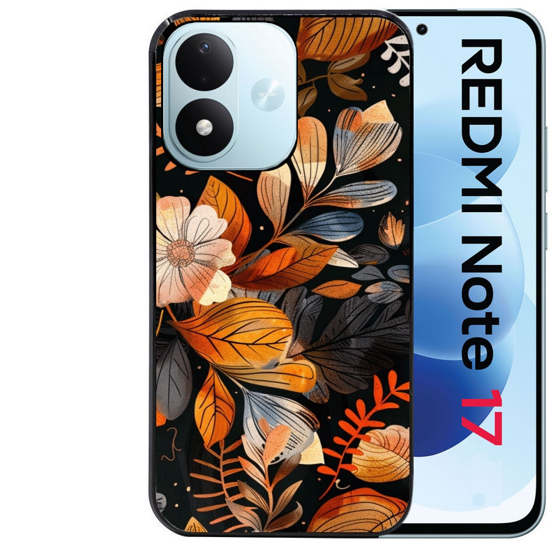 Coque pour Redmi Note 17 et PRO 4G 5G Max fleur automne