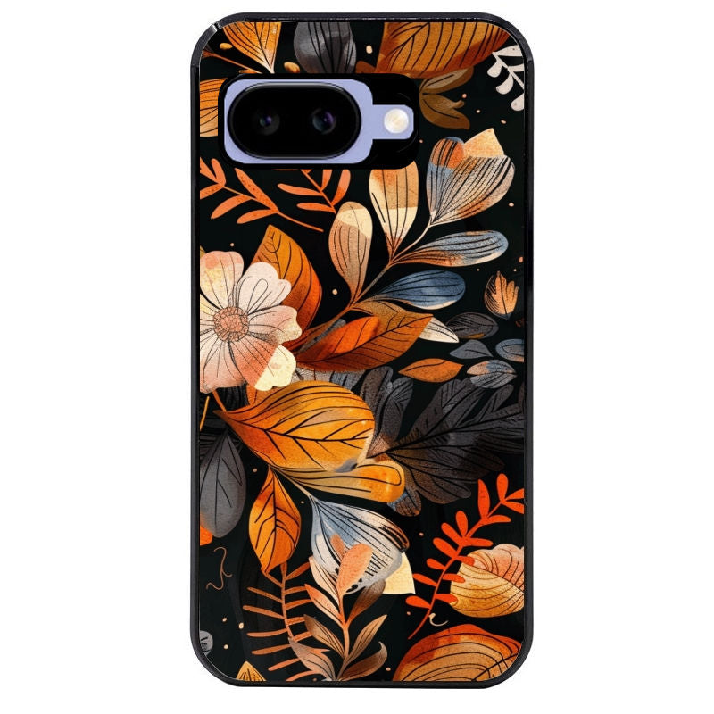 Coque pour Pixel 8A 9A 10A fleur automne