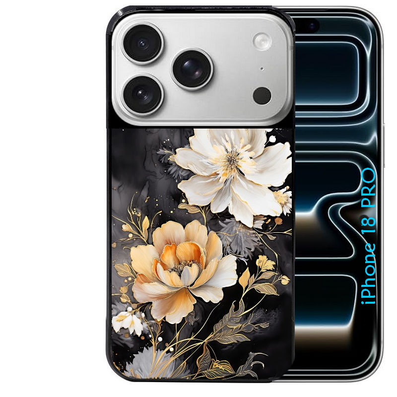 Coque pour Iphone 18 / PRO / PRO MAX / 18E fleur blanche