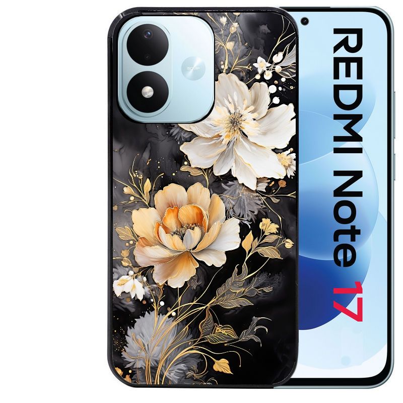 Coque pour Redmi Note 17 et PRO 4G 5G Max fleur blanche