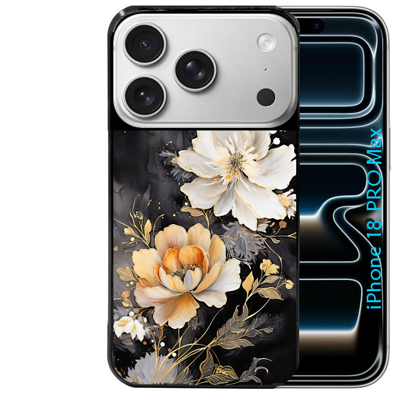 Coque pour Iphone 18 / PRO / PRO MAX / 18E fleur blanche
