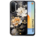 Coque pour POCO C81 PRO fleur blanche