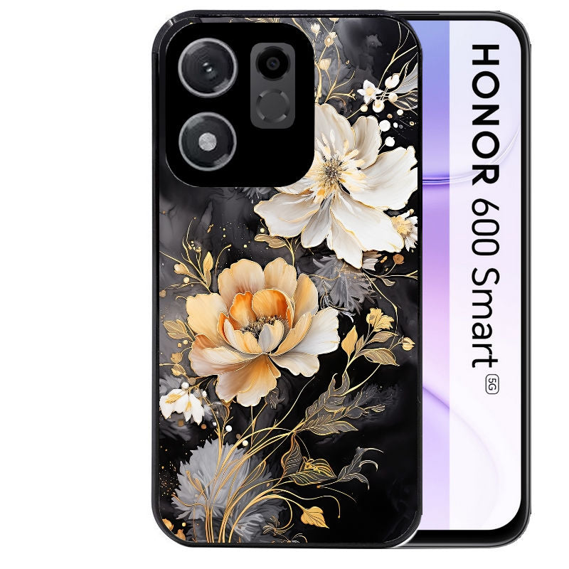 Coque pour Honor 600 SMART fleur blanche