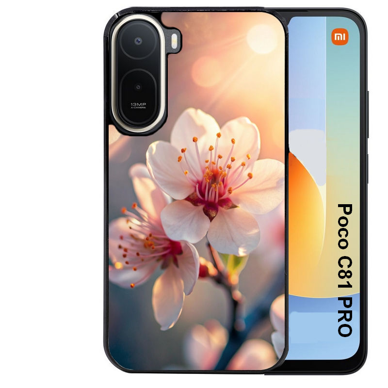 Coque pour POCO C81 PRO fleur de cerisier
