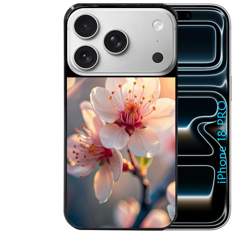 Coque pour Iphone 18 / PRO / PRO MAX / 18E fleur de cerisier
