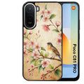 Coque pour POCO C81 PRO fleur et colibri
