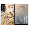 Coque pour Z FOLD 8 fleur et colibri