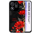 Coque pour Honor 600 SMART personnalisée fleur rouge avec prenom